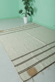 Handwoven berber moroccan rug - 6.4 FT X 7.4 FT