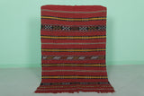 Handwoven Kilim 3.2 FT x 4.7 FT – Authentic Moroccan Rug