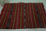Handwoven Kilim 3.2 FT x 4.7 FT – Authentic Moroccan Rug