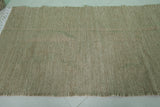 Moroccan Handwoven Rug – Natural Wool Flatweave Carpet | 3.2 x 5.3 FT