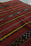 Handwoven Kilim 3.2 FT x 4.7 FT – Authentic Moroccan Rug