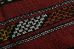 Handwoven Kilim 3.2 FT x 4.7 FT – Authentic Moroccan Rug