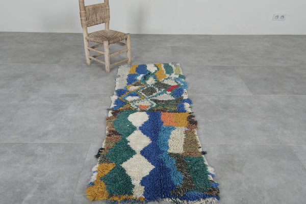Moroccan Vintage Rug – 1.9 x 5.3 FT | Bold Geometric Design