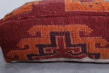 Two Moroccan vintage ottoman pouf