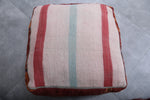 Two Moroccan vintage ottoman pouf