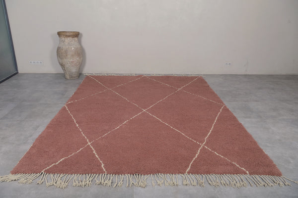 Brown trellis Moroccan rug – Custom sizes available