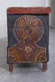 Vintage Moroccan chest  H 21.6  inches x W 50.7 inches x D 13.3 inches