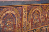 Vintage Moroccan chest  H 21.6  inches x W 50.7 inches x D 13.3 inches