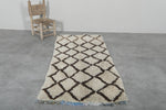 Moroccan Berber Rug – 2.7 x 5.9 FT | Handwoven Diamond Pattern