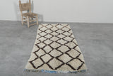 Moroccan Berber Rug – 2.7 x 5.9 FT | Handwoven Diamond Pattern