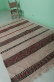 Old Handwoven Berber Moroccan Carpet – 4.5 FT x 7.7 FT | Vintage Wool Rug