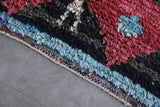 Moroccan Boucherouite runner carpet 3 FT X 7.8 FT