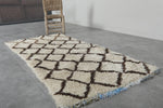 Moroccan Berber Rug – 2.7 x 5.9 FT | Handwoven Diamond Pattern