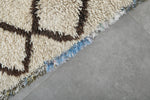 Moroccan Berber Rug – 2.7 x 5.9 FT | Handwoven Diamond Pattern