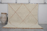 Beige Trellis Moroccan Rug – Custom Size Elegance