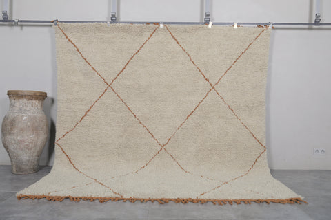 Beige Trellis Moroccan Rug – Custom Size Elegance