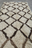 Moroccan Berber Rug – 2.7 x 5.9 FT | Handwoven Diamond Pattern