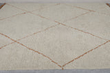 Beige Trellis Moroccan Rug – Custom Size Elegance