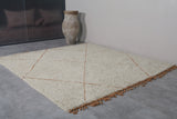 Beige Trellis Moroccan Rug – Custom Size Elegance