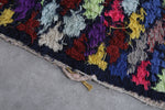 Boucherouite moroccan berber carpet  3.2 FT X 6.3 FT