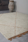 Beige Trellis Moroccan Rug – Custom Size Elegance