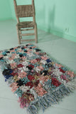 Small Boucherouite Moroccan Berber Rug – 1.8 x 3.3 ft | Colorful Handmade Decor