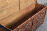 Vintage Moroccan chest  H 21.2  inches x W 50.7 inches x D 13.3 inches