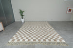 Checkered Moroccan rug 8 feet x 9.9 feet