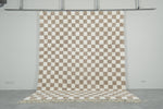 Checkered Moroccan rug 8 feet x 9.9 feet