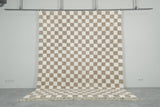 Checkered Moroccan rug 8 feet x 9.9 feet
