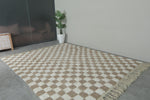 Checkered Moroccan rug 8 feet x 9.9 feet