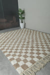 Checkered Moroccan rug 8 feet x 9.9 feet