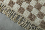 Checkered Moroccan rug 8 feet x 9.9 feet