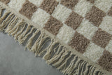 Checkered Moroccan rug 8 feet x 9.9 feet