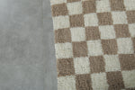 Checkered Moroccan rug 8 feet x 9.9 feet
