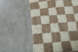 Checkered Moroccan rug 8 feet x 9.9 feet