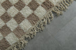 Checkered Moroccan rug 8 feet x 9.9 feet