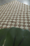 Checkered Moroccan rug 8 feet x 9.9 feet