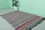 Colorful Flatwoven Berber Moroccan Rug - 4.5 FT X 6.7 FT