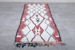 Entryway boucherouite berber carpet  3.5 FT X 8.6 FT