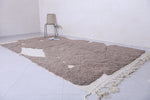 Grey wool White Custom Moroccan Rug