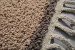 Round Moroccan Rug - Custom Wool Rug for Feet