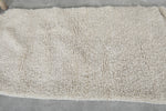 Small Handmade Moroccan Rug – 1.7 FT x 3.2 FT | Plush White Accent Rug