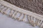 Grey wool White Custom Moroccan Rug