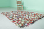 Handmade Boucherouite Berber Rug – Vibrant Moroccan Carpet 3.6 FT x 4.7 FT