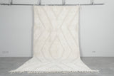 6.8 FT × 13.3 FT Moroccan Rug - Handwoven Ivory with Geometric Pattern