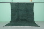 8 x 9.8 ft Moroccan Beni Ourain Rug - Deep Green Wool with Minimalist Charm