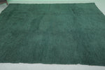 8 x 9.8 ft Moroccan Beni Ourain Rug - Deep Green Wool with Minimalist Charm