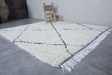 Beni ourain Moroccan rug  6 X 6.9 Feet