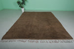 Authentic Moroccan Rug – 8 x 10 ft Earthy Brown Shag